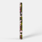 Coque Samsung Galaxy Fleur de pomme sur vert foncé (Côté droit)