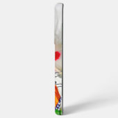 Coque Samsung Galaxy Fleur d'Hibiscus avec 2 papillons à ailes longues (Verso Horizontal)