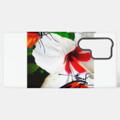 Coque Samsung Galaxy Fleur d'Hibiscus avec 2 papillons Tiger Longwing (Verso Horizontal)