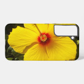Coque Samsung Galaxy Fleur d'Hibiscus jaune (Verso Horizontal)