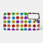 Coque Samsung Galaxy Fleur Floral Doodle Line Art Aquarelle Abstraite (Verso Horizontal)