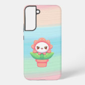 Coque Samsung Galaxy Fleur mignonne, capricieuse en pot (Verso)