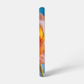 Coque Samsung Galaxy Fleur orange (Côté gauche)