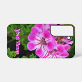 Coque Samsung Galaxy Fleur rose - (Verso Horizontal)