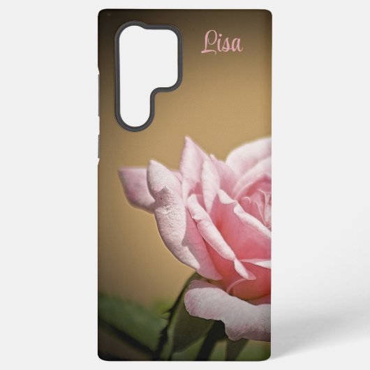 Coque Samsung Galaxy Fleur rose rose personnalisée Samsung Coque (Verso)