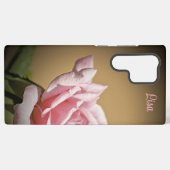 Coque Samsung Galaxy Fleur rose rose personnalisée Samsung Coque (Verso Horizontal)