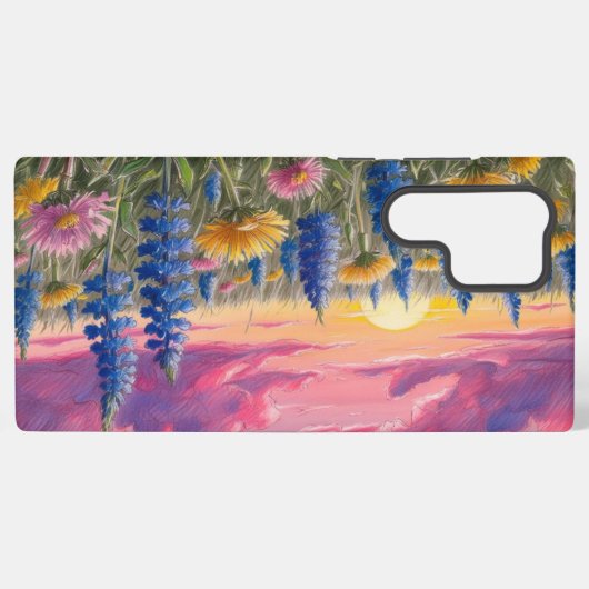 Coque Samsung Galaxy Fleur sauvage (Verso Horizontal)