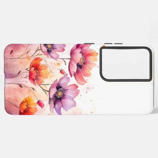 Coque Samsung Galaxy Fleur sauvage (Verso Horizontal)