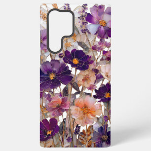Coque Samsung Galaxy Fleur sauvage violette Floral