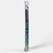 Coque Samsung Galaxy Fleur vert violet Art Abstrait moderne Fractal (Côté droit)