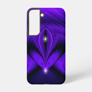 Coque Samsung Galaxy Fleur Violette Rêves d'Arc-en-Ciel Deux Étoiles