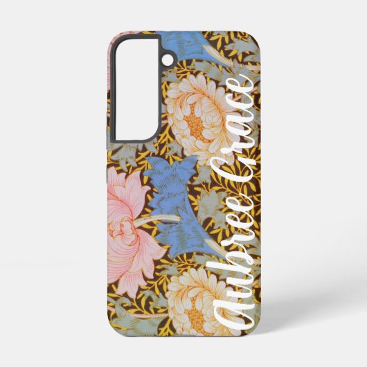 Coque Samsung Galaxy Fleurie Gras Wm Morris Ajouter un nom (Verso)