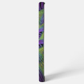 Coque Samsung Galaxy Fleuron vert violet Art Abstrait fractal moderne (Côté gauche)