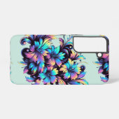 Coque Samsung Galaxy Fleurs Abstraites colorées Téléphone (Verso Horizontal)
