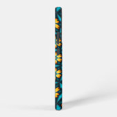 Coque Samsung Galaxy Fleurs Abstraites jaunes (Côté droit)