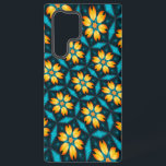 Coque Samsung Galaxy Fleurs Abstraites jaunes<br><div class="desc">J'ai créé un motif élégant et merveilleux,  extrait de peintures à fleurs abstraites d'un sens moderne qui s'harmonisait bien avec le jaune et le bleu.</div>