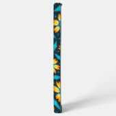 Coque Samsung Galaxy Fleurs Abstraites jaunes (Côté gauche)