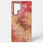 Coque Samsung Galaxy Fleurs aquarelles chaudes (Verso)