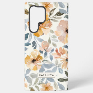 Coque Samsung Galaxy Fleurs Automnales Douces Personnalisées