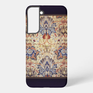 Coque Samsung Galaxy Fleurs Bleues Et Dorées