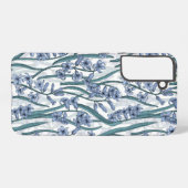 Coque Samsung Galaxy Fleurs Blue Hyacinth sur blanc (Verso Horizontal)