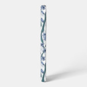 Coque Samsung Galaxy Fleurs Blue Hyacinth sur blanc (Côté gauche)