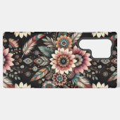 Coque Samsung Galaxy Fleurs Bohèmes du Soir (Verso Horizontal)