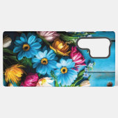 Coque Samsung Galaxy Fleurs colorées (Verso Horizontal)