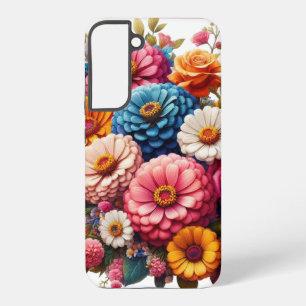Coque Samsung Galaxy Fleurs Colorées/Printemps Zinnia/Rose