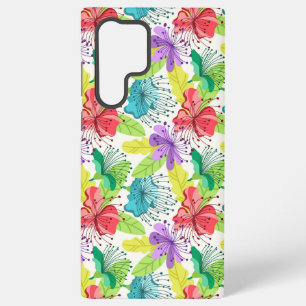 Coque Samsung Galaxy Fleurs colorées sans couture motif