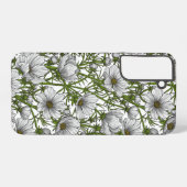 Coque Samsung Galaxy Fleurs cosmos blanches (Verso Horizontal)