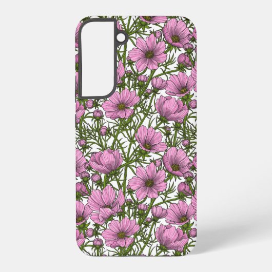 Coque Samsung Galaxy Fleurs Cosmos roses (Verso)