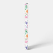 Coque Samsung Galaxy Fleurs d'aquarelle et feuilles (Côté gauche)