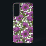 Coque Samsung Galaxy Fleurs de cosmos violet<br><div class="desc">Illustrations vectorielles dessinées à la main avec fleurs cosmos roses</div>