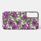 Coque Samsung Galaxy Fleurs de cosmos violet (Verso Horizontal)