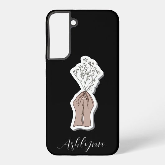 Coque Samsung Galaxy Fleurs de Gypsophile (Verso)