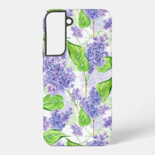 Coque Samsung Galaxy Fleurs de lilas à l'aquarelle