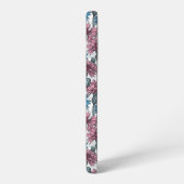 Coque Samsung Galaxy Fleurs de maïs roses et bleues, fleurs sauvages su (Côté gauche)