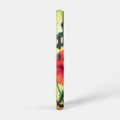 Coque Samsung Galaxy Fleurs de pavot blanc rouge (Côté droit)