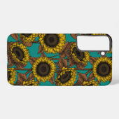 Coque Samsung Galaxy Fleurs de soleil (Verso Horizontal)