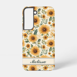 Coque Samsung Galaxy Fleurs de soleil jaunes