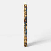 Coque Samsung Galaxy Fleurs Dorées (Côté gauche)