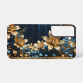 Coque Samsung Galaxy Fleurs Dorées (Verso Horizontal)