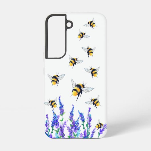 Coque Samsung Galaxy Fleurs et abeilles volantes Samsung Galaxy Coques (Verso)