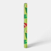 Coque Samsung Galaxy Fleurs flamingo colorées motif (Côté gauche)