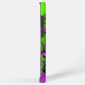 Coque Samsung Galaxy Fleurs fractales Abstraites de néon rose vert (Côté droit)