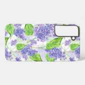 Coque Samsung Galaxy Fleurs lilas aquarelles (Verso Horizontal)