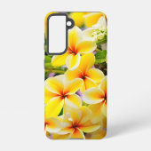 Coque Samsung Galaxy fleurs lilas jaune (Verso)
