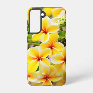 Coque Samsung Galaxy fleurs lilas jaune