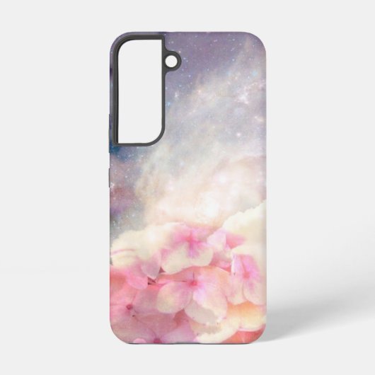 Coque Samsung Galaxy Fleurs mauves (Verso)